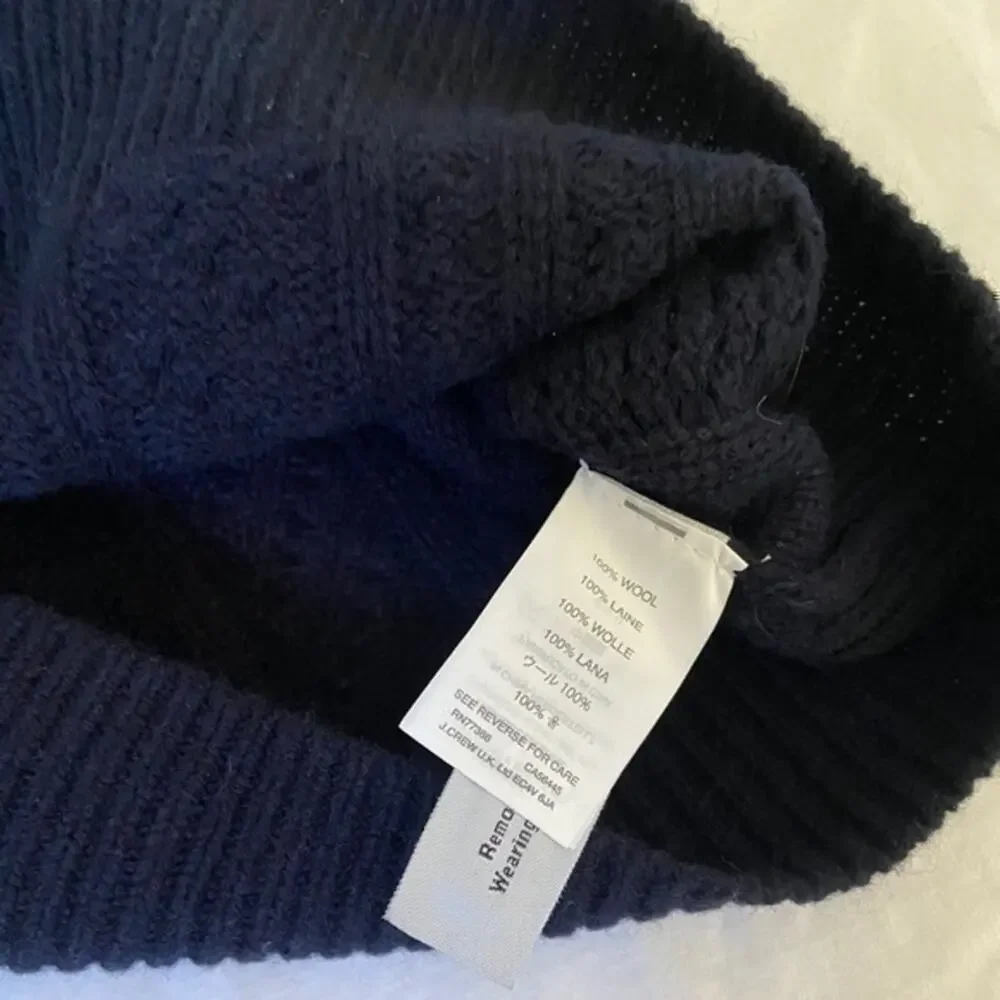 J Crew Wool Navy Blue Cable Knit Button Sweater xxs